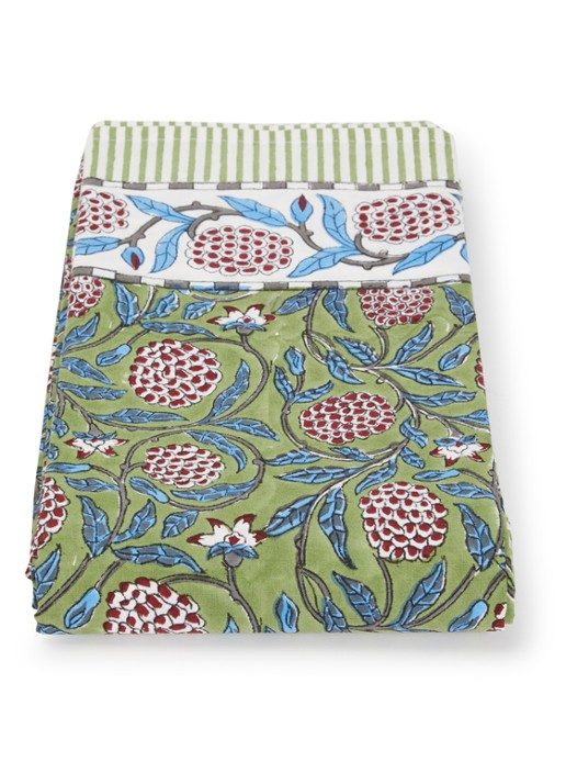 Twizzell Olive tafelkleed van katoen 3 x 1,7 meter
