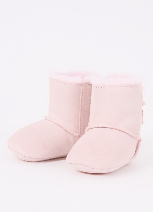 UGG Bailey enkellaarsje van leer - voorkant 2 lichtroze