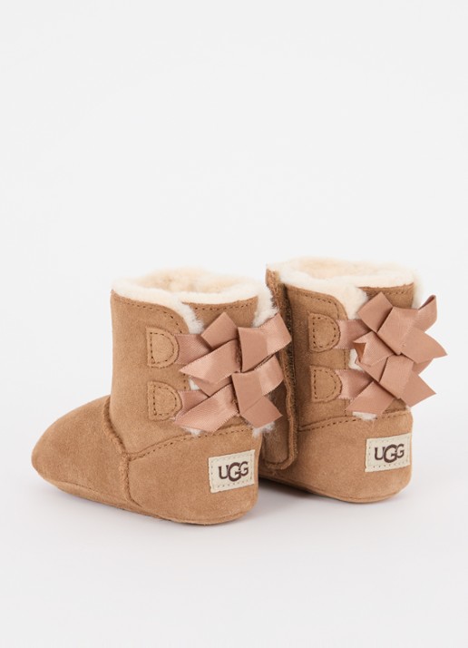 UGG Bailey enkellaarsje van leer - achterkant 4 cognac