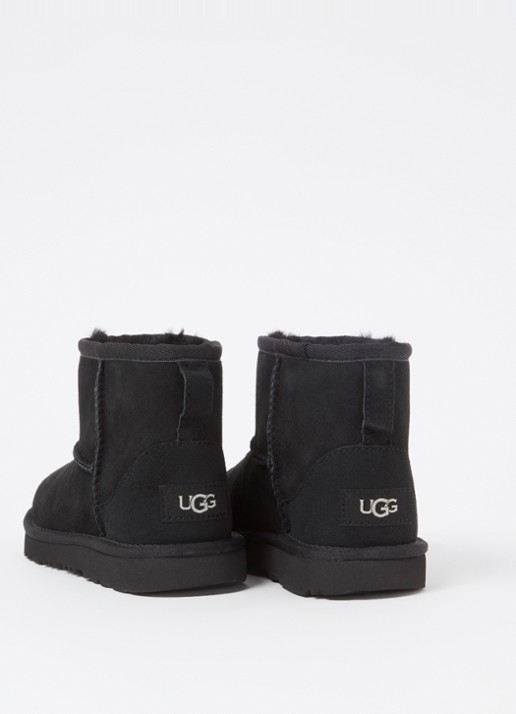 UGG Classic Mini II enkellaarsje van suède - detail 2 zwart