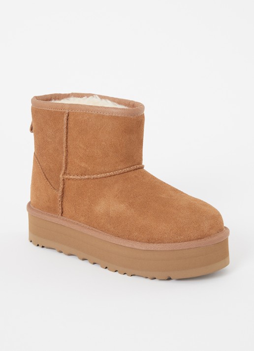 UGG Classic Mini Platform enkellaarsje van suède
