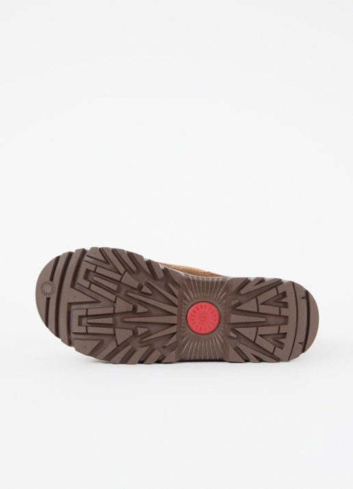 UGG Classic Mini TrailGazer enkellaarsje van suède met voering van schapenwol - detail 3 roestbruin