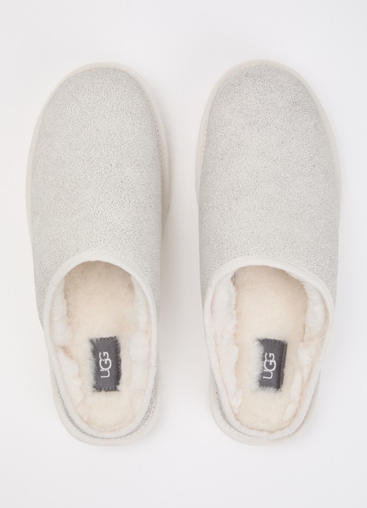 UGG Classic muiltje van leer - detail 2 wit