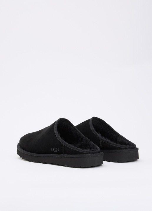 UGG Classic muiltje van suède - achterkant zwart