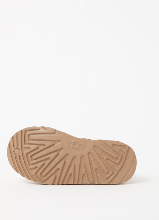 UGG Classic Ultra Mini enkellaarsje van suède - detail 3 camel