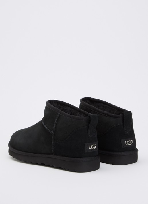 UGG Classic Ultra Mini laars van suède - achterkant 2 zwart
