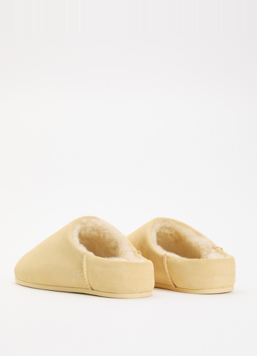 UGG Elea pantoffel van suède  - achterkant 5 ivoor