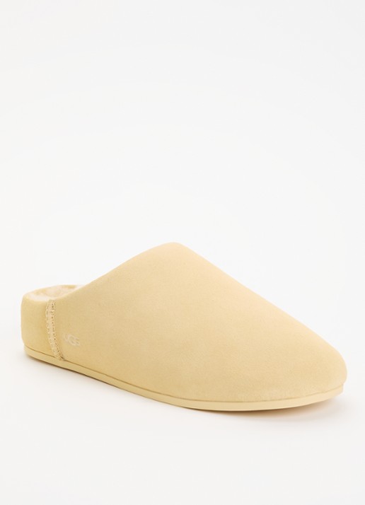 UGG Elea pantoffel van suède  - voorkant 4 ivoor