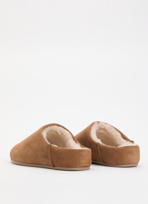 UGG Elea pantoffel van suède  - achterkant 4 cognac