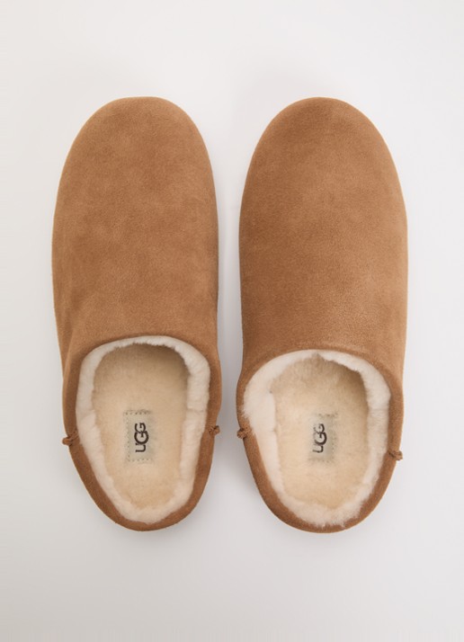 UGG Elea pantoffel van suède  - detail 2 cognac