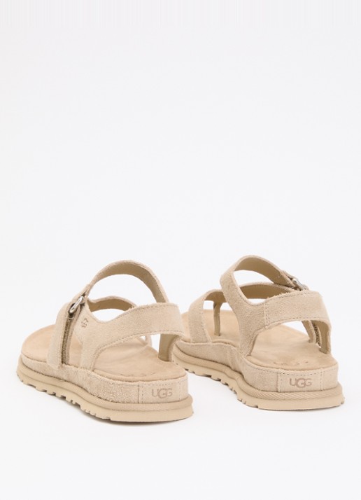 UGG GoldenGaze Toe Post sandaal van suède - achterkant 3 zand