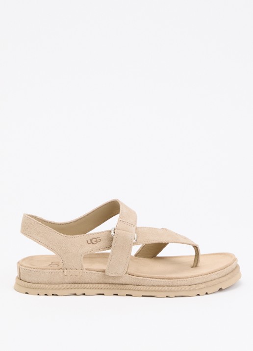 UGG GoldenGaze Toe Post sandaal van suède