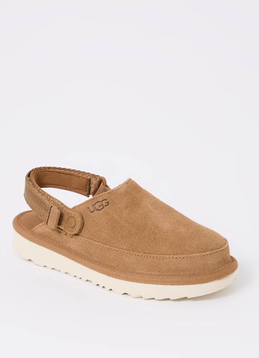 UGG Goldenstar muiltje van suède - voorkant 3 kastanjebruin
