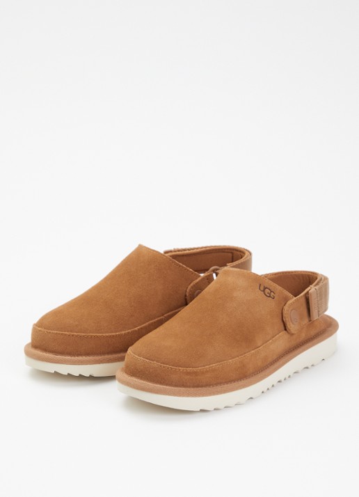 UGG Goldenstar muiltje van suède - voorkant 2 hazelnootbruin
