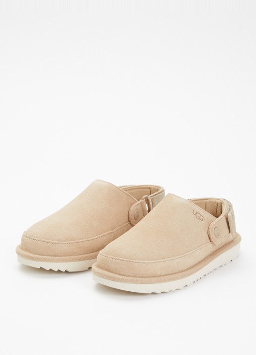 UGG Goldenstar muiltje van suède - voorkant 2 beige