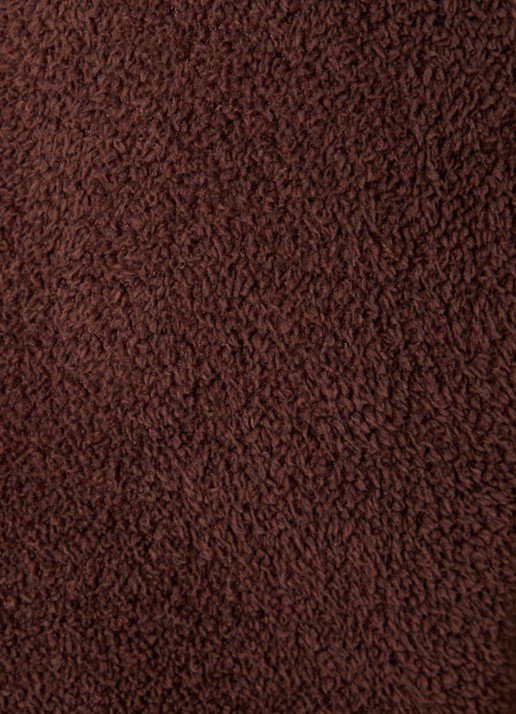 UGG Hana fijngebreid vest van teddy - detail 4 donkerbruin