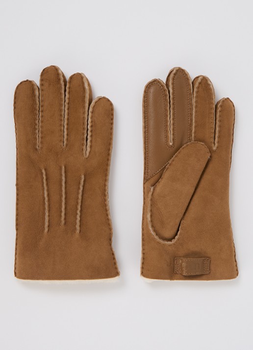 UGG Handschoenen van schapenleer  - detail camel