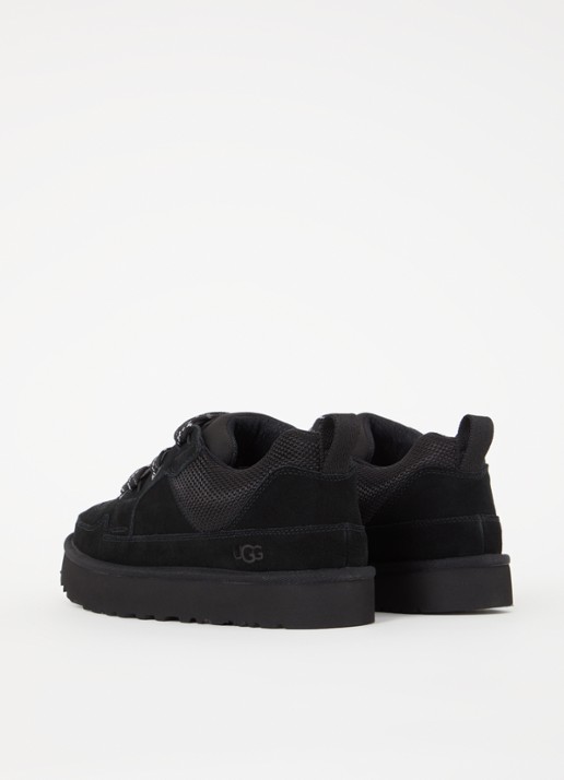 UGG Lo Lowmel sneaker met mesh details - achterkant zwart