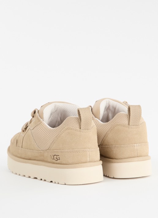 UGG Lo Lowmel sneaker van suède met mesh details - achterkant camel