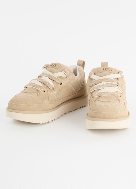 UGG Lo Lowmel sneaker van suède met mesh details - detail 3 camel