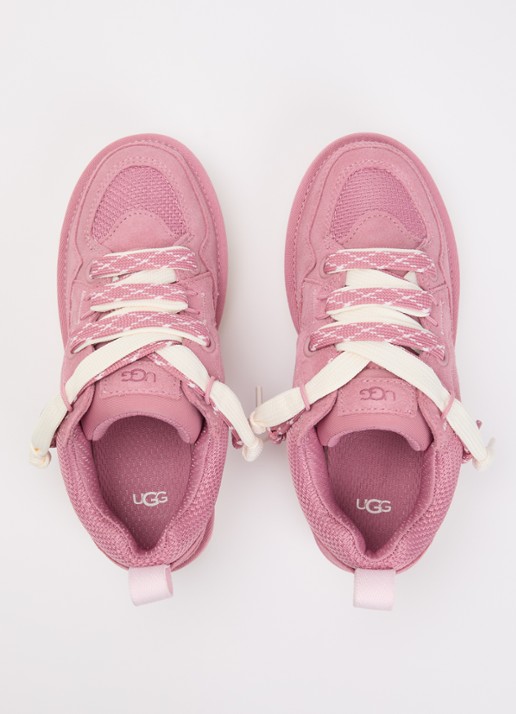 UGG Lo Lowmel sneaker van suède - detail 4 roze