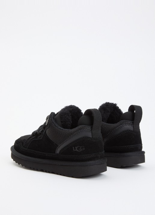 UGG Lowmel sneaker met suede details - achterkant zwart