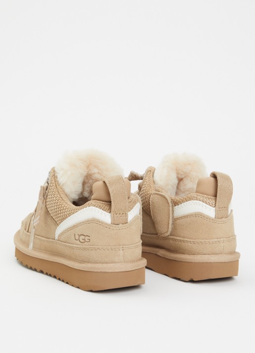 UGG Lowmel sneaker met suède details - achterkant 2 donkerbeige