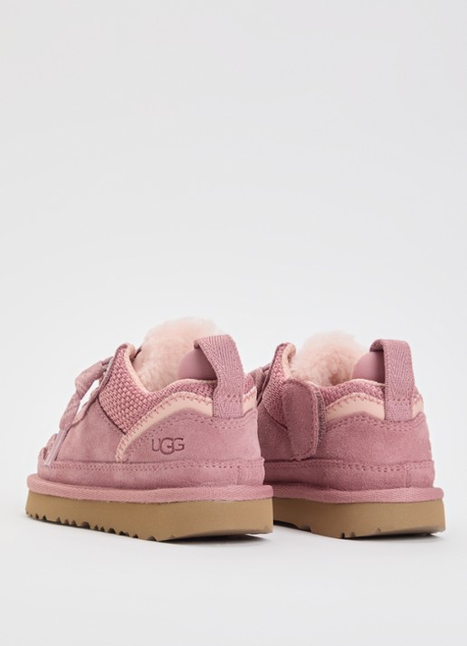 UGG Lowmel sneaker met suède details - achterkant 6 koraalroze