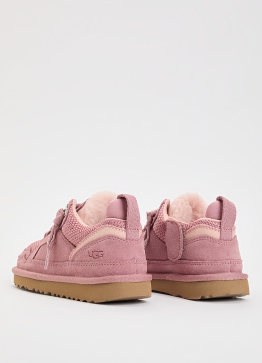 UGG Lowmel sneaker met suède details - achterkant 7 koraalroze