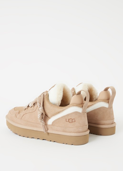 UGG Lowmel sneaker met suède details - detail 2 zand