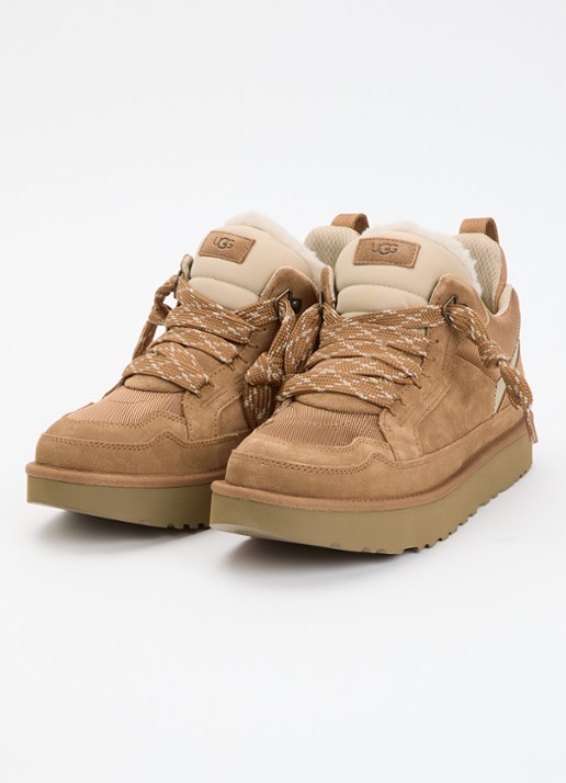 UGG Lowmel sneaker met suède details - detail 3 camel