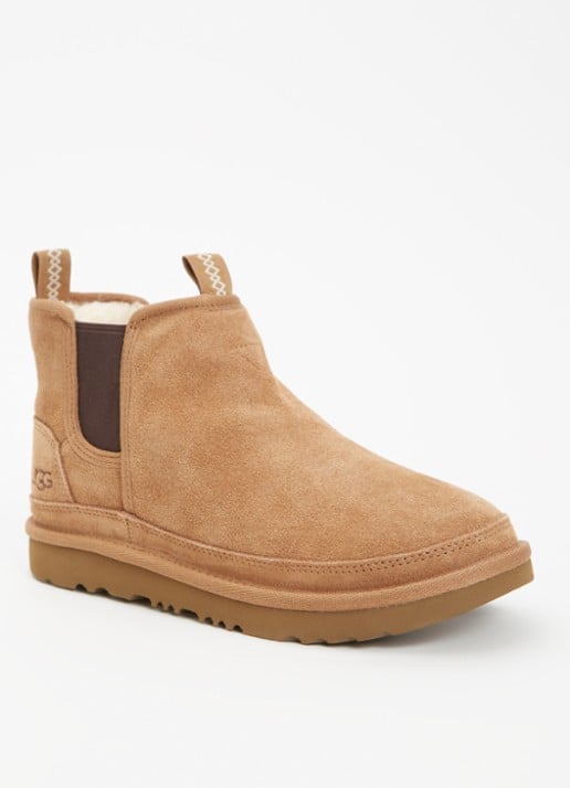 UGG Neumel chelsea boot van suède  - voorkant 4 camel