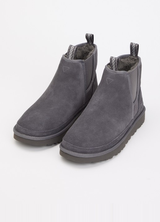 UGG Neumel chelsea boot van suède - detail staalblauw