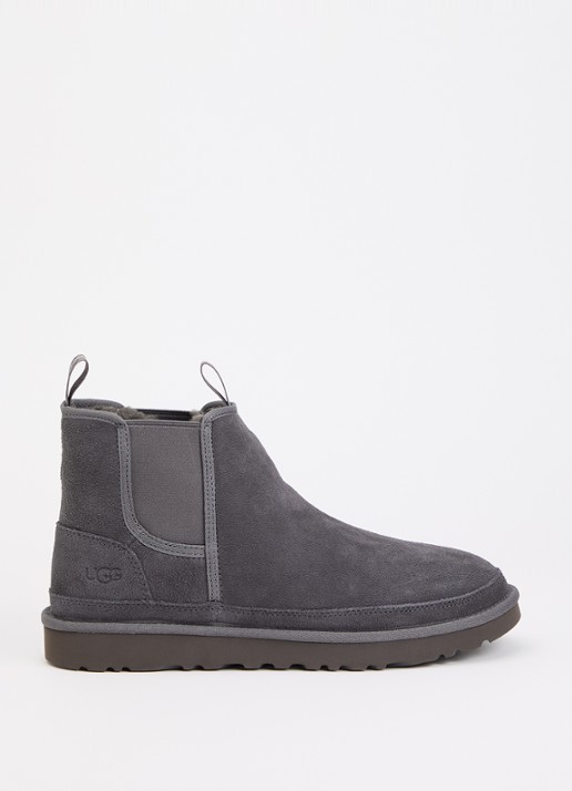 UGG Neumel chelsea boot van suède - voorkant 3 staalblauw