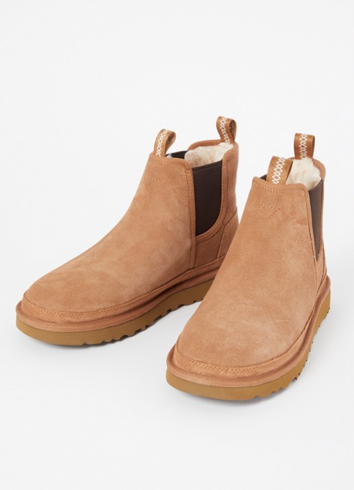UGG Neumel chelsea boot van suède - detail camel