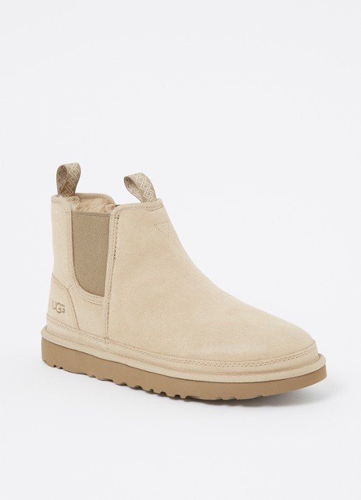 UGG Neumel chelsea boot van suède - voorkant 2 beige