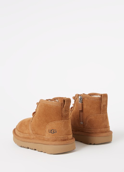 UGG Neumel II enkellaarsje van suède - detail 2 cognac