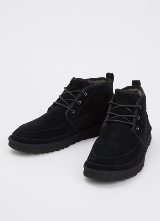 UGG Neumel Moc veterschoen van suède - detail 3 zwart