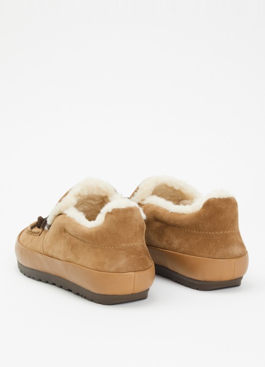 UGG Quill instapper van suède - achterkant 4 lichtbruin