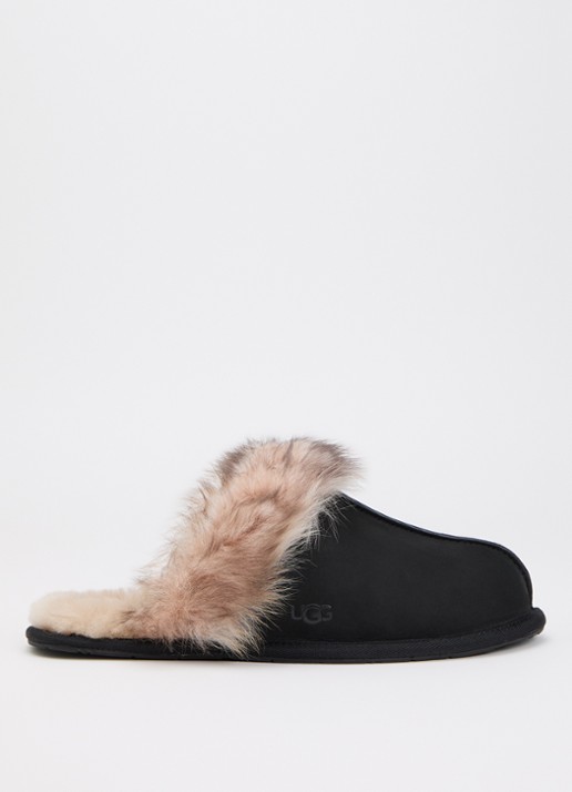 UGG Scuffette pantoffel van nubuck met schapenvacht