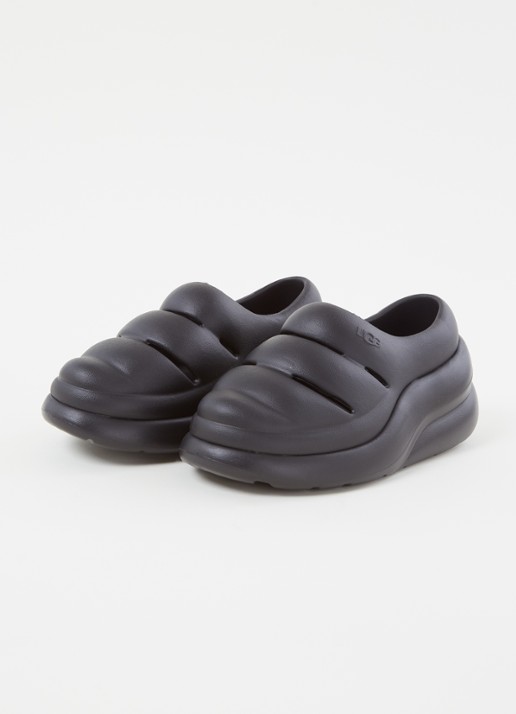 UGG Sport Yeah instapper met logo - detail zwart