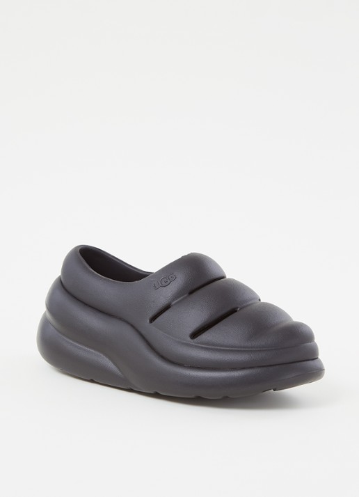 UGG Sport Yeah instapper met logo - voorkant 5 zwart
