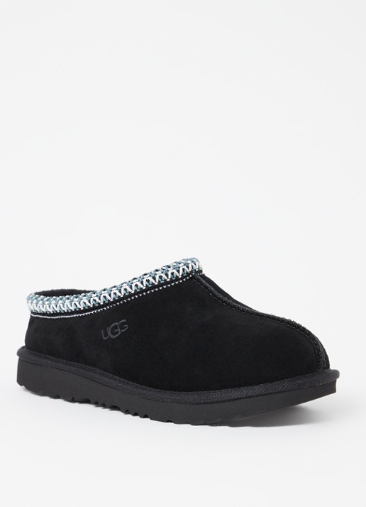 UGG Tasman II instapper van suède - voorkant zwart