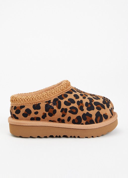 UGG Tasman II Spotted instapper van suède met panterprint