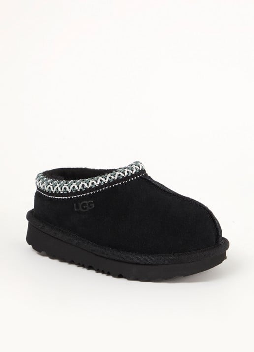 UGG Tasman instapper van suède met schapenwol
