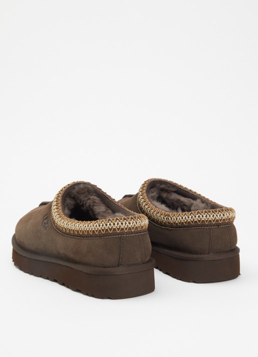 UGG Tasman ll instapper van suède - achterkant donkerbruin