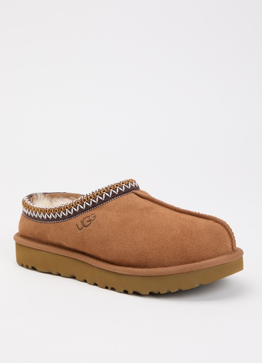 UGG Tasman ll instapper van suède - voorkant kastanjebruin