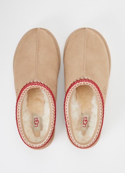 UGG Tasman ll instapper van suède - detail 3 zand