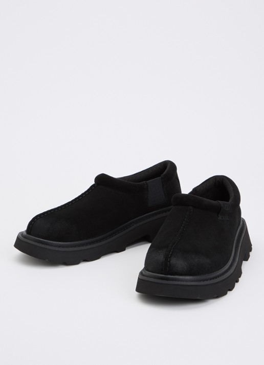 UGG Tasman Lug instapper van suède - detail 2 zwart