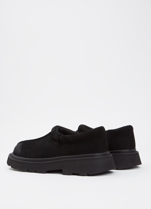 UGG Tasman Lug instappers van suède - achterkant 4 zwart